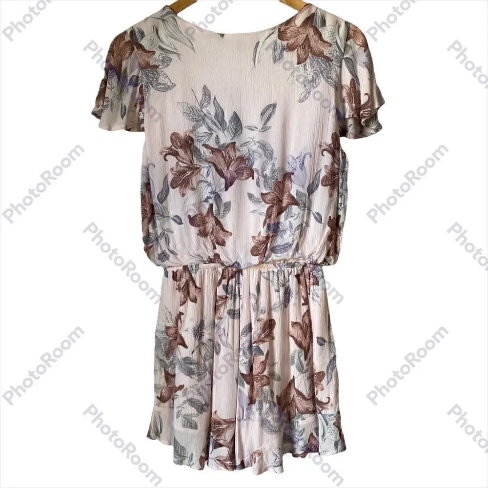 NWT ONE CLOTHING Ruffle Cap Sleeve Romper